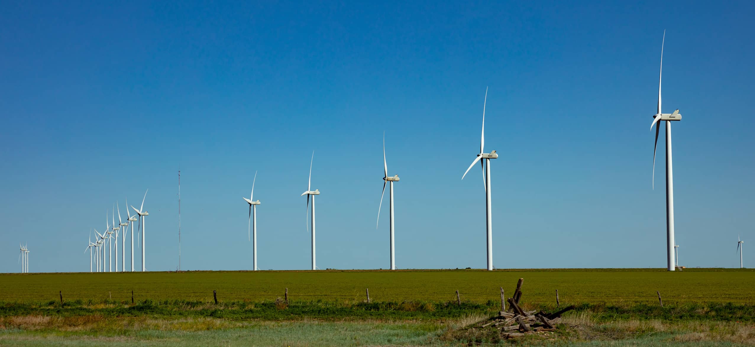Wind farm, New Mexico, USA.