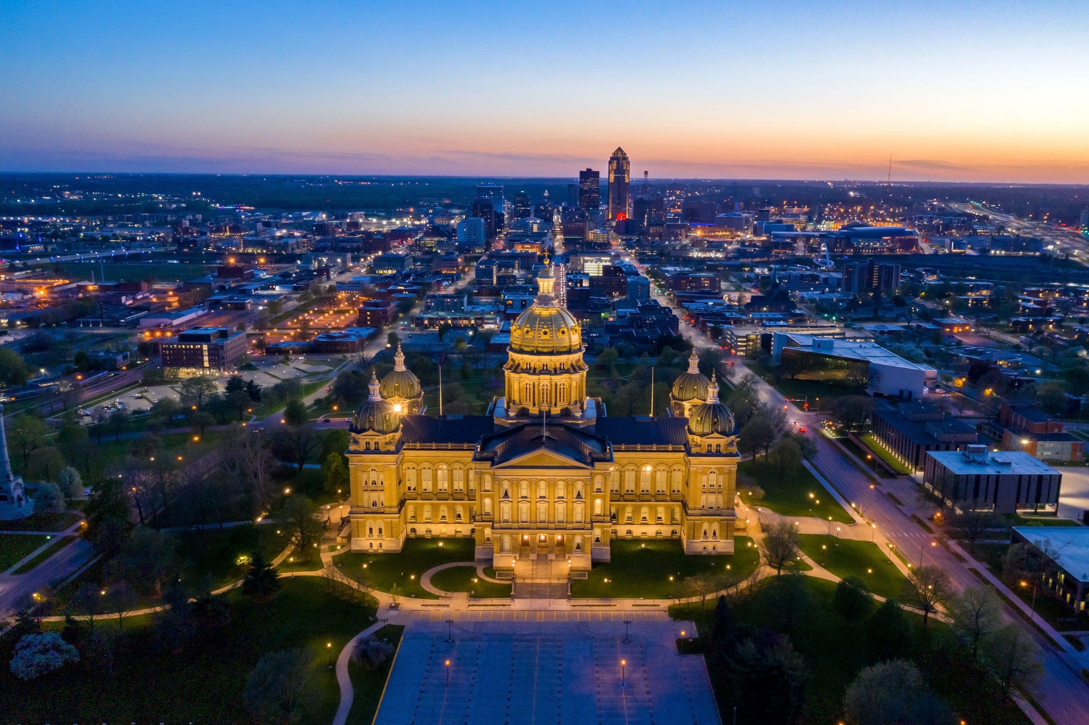 Iowa State Capitol Building at night Iowa State Capitol Building at night