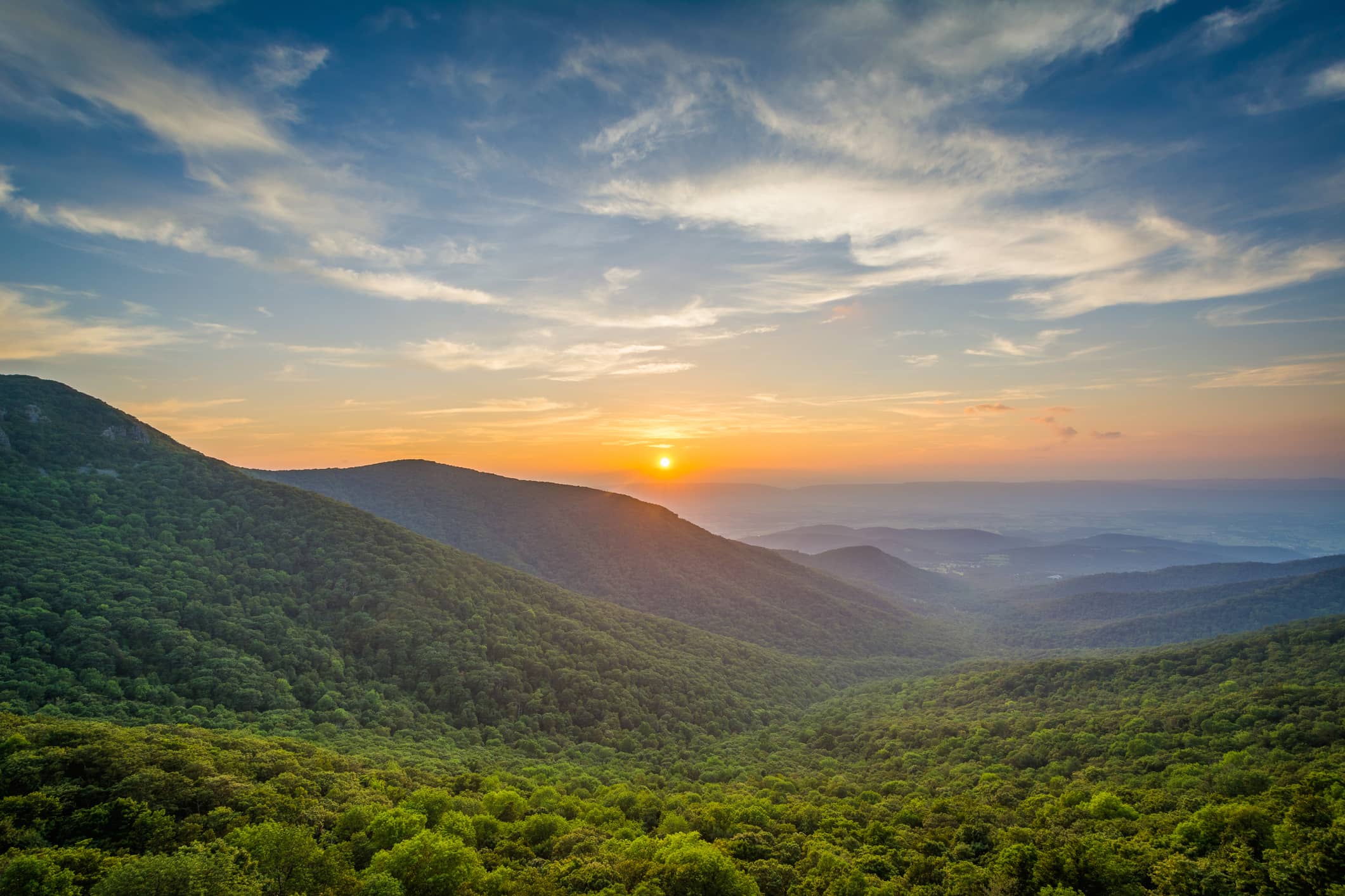 Mountainous Virginia landscape